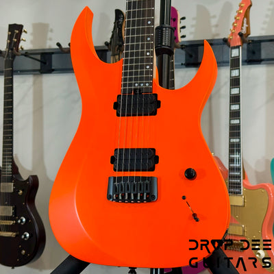 Schecter Custom Shop Sunset Extreme 6 Electric Guitar w/ Case - Neon Orange Satin
