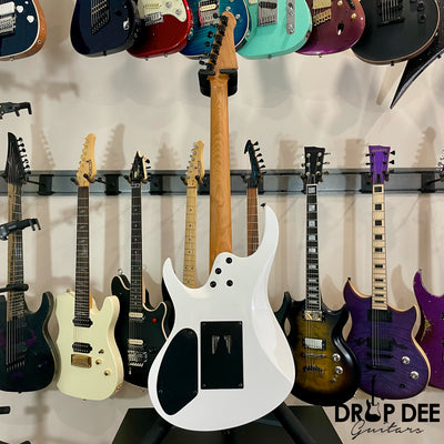 Balaguer Select Series Diablo Retro 27 FR Electric Guitar w/ Bag - Gloss Solid White