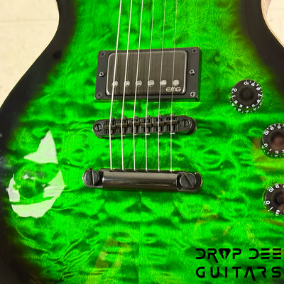 ESP USA Eclipse Electric Guitar w/ Case - Dark Green Sunburst