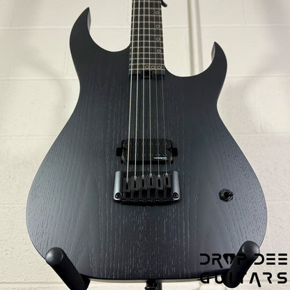 Schecter Diamond Series Keith Merrow KM-6 MK-III EX Baritone Electric Guitar - Satin Black Open Pore