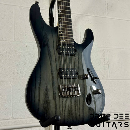 Ibanez Prestige S6621AH Electric Guitar w/ Case - Transparent Gray Burst