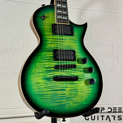 ESP USA Eclipse Electric Guitar w/ Case - Dark Lime Sunburst