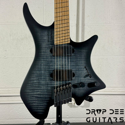 Strandberg Boden Original N2.6 Multiscale Headless Electric Guitar w/ Bag - Black Denim Burst Satin