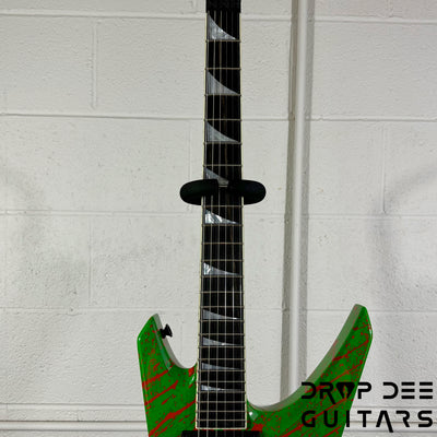 Jackson USA Custom Shop Special Edition Warrior Electric Guitar w/ Case - Slime Time Splatter