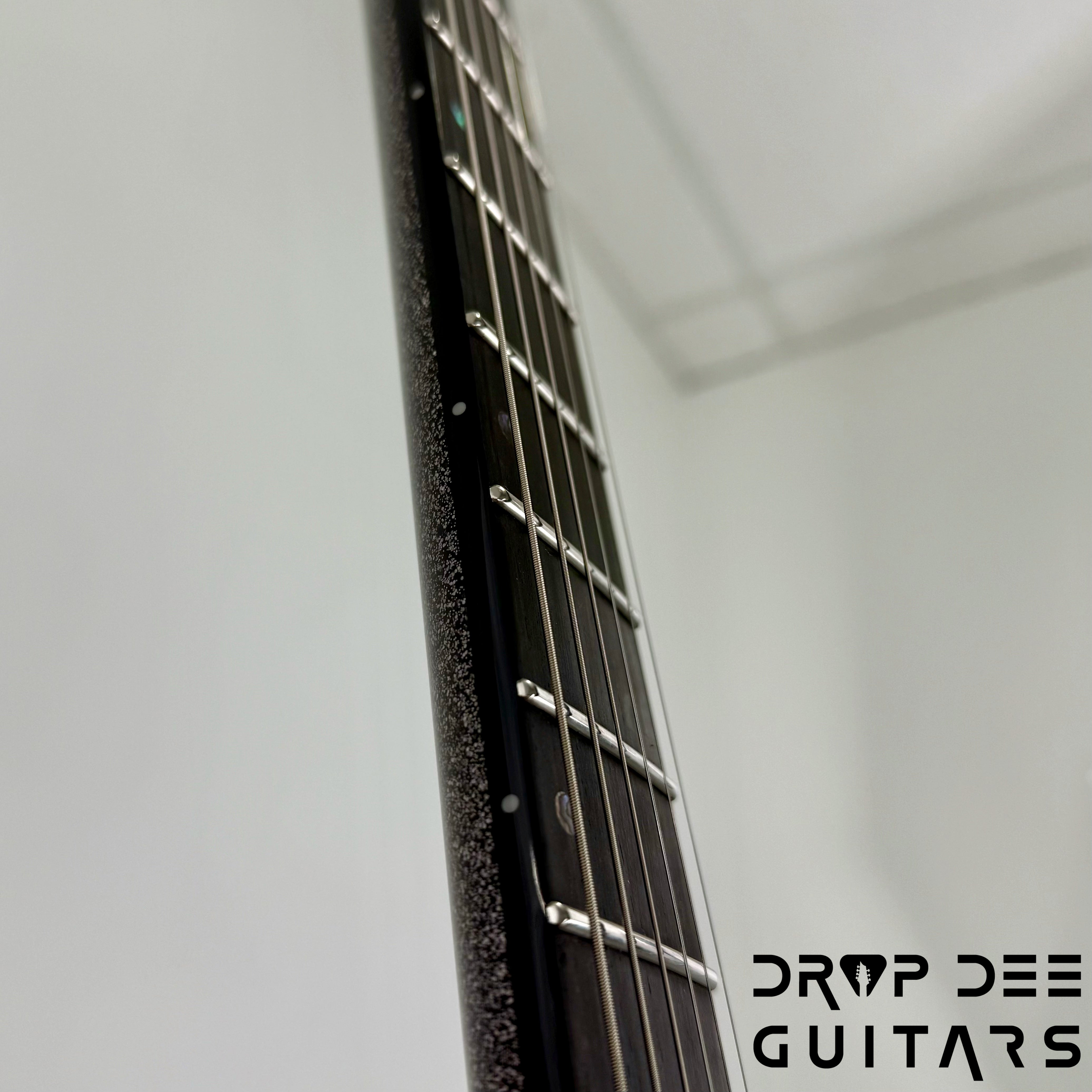 ESP USA V-II FR Electric Guitar w/ Case - Black Sparkle