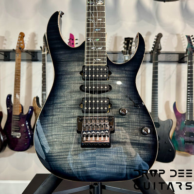 Ibanez J Custom RG8570 Electric Guitar w/ Case - Black Rutile