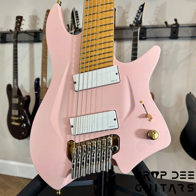 Aristides H/08R Headless Multiscale Electric Guitar w/ Bag - Shell Pink