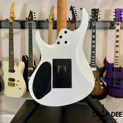 Balaguer Select Series Diablo Retro 27 FR Electric Guitar w/ Bag - Gloss Solid White