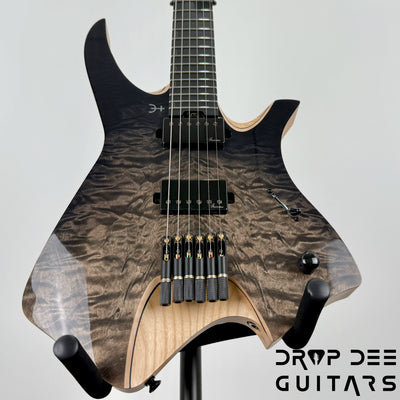 Infinia Neptune Headless Electric Guitar w/ Bag - Obsidian Black