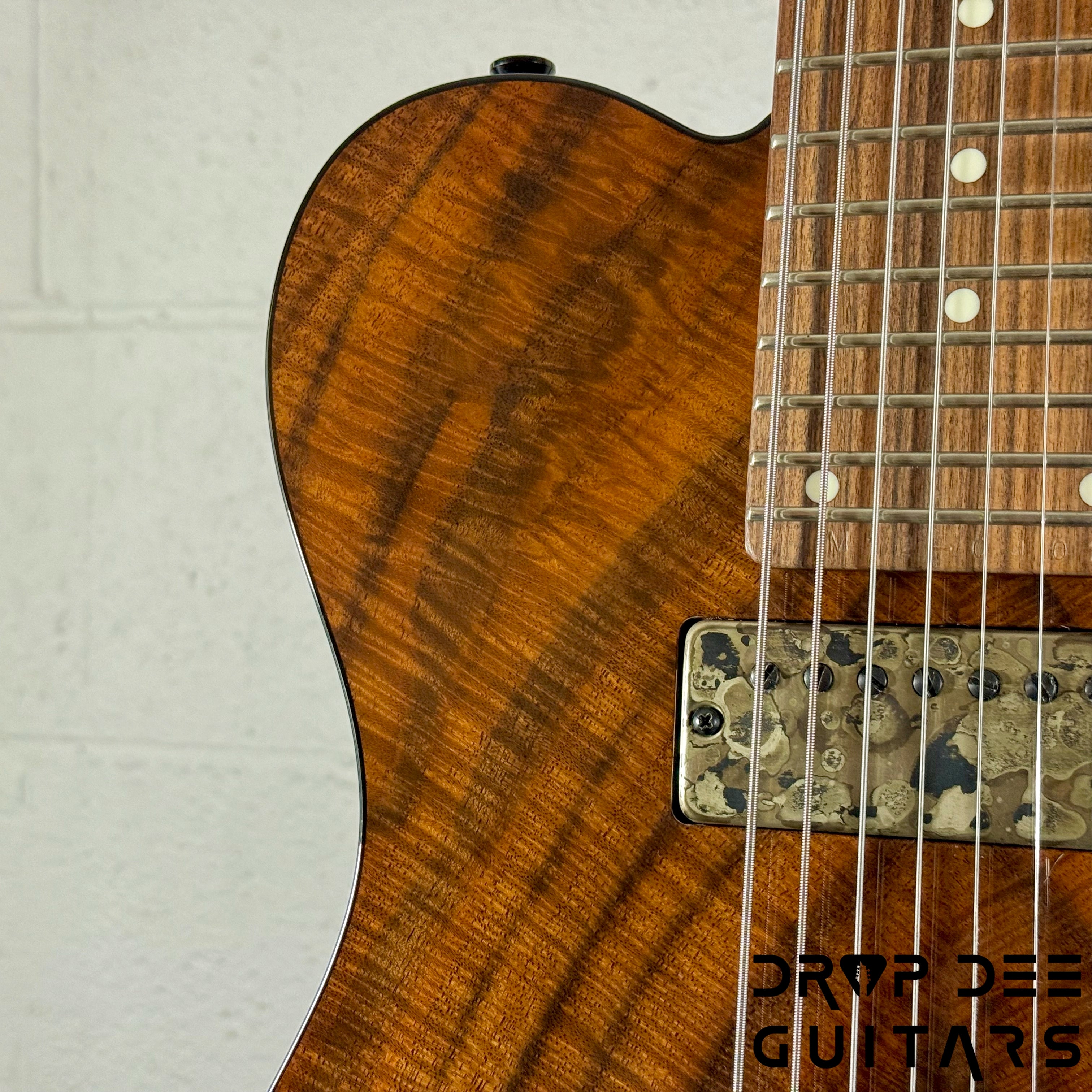 Schecter Custom Shop Masterworks PT CET-8 Baritone 8-String Electric Guitar w/ Case - Koa Natural