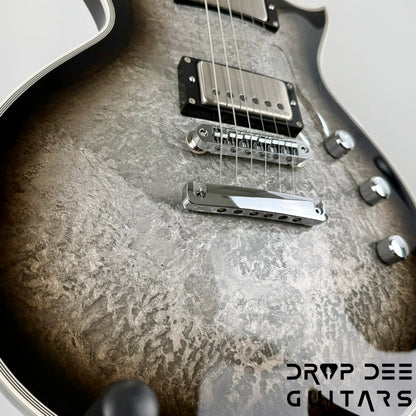 ESP Original Series Eclipse Custom Electric Guitar w/ Case - Silver Liquid Metal Burst