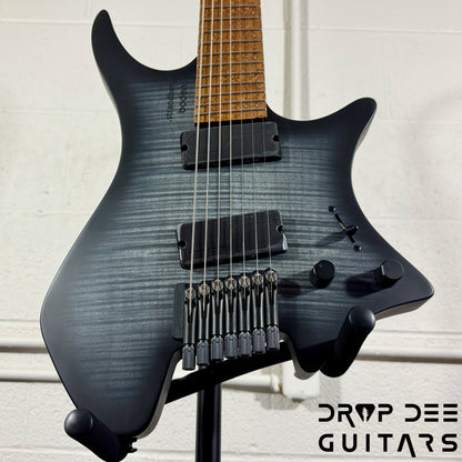 Strandberg Boden Original N2.7 7-String Multiscale Headless Electric Guitar w/ Bag - Black Denim Burst Satin