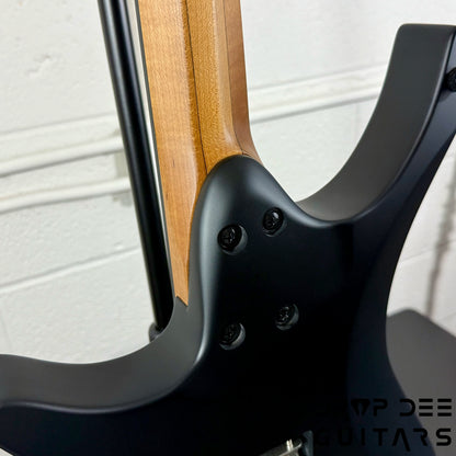 Strandberg Boden Standard NX 6 Plini Edition Mirage Multiscale Headless Electric Guitar w/ Bag - Black Granite Satin Acrylic with custom Plini Mirage glow-in-the-dark graphics