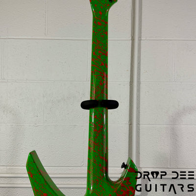 Jackson USA Custom Shop Special Edition Warrior Electric Guitar w/ Case - Slime Time Splatter