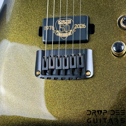 Schecter Diamond Series 50th Anniversary C-1 Electric Guitar - 50th Gold Burst