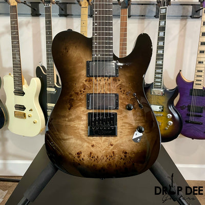 ESP LTD TE-1000 Evertune Electric Guitar - Black Natural Burst