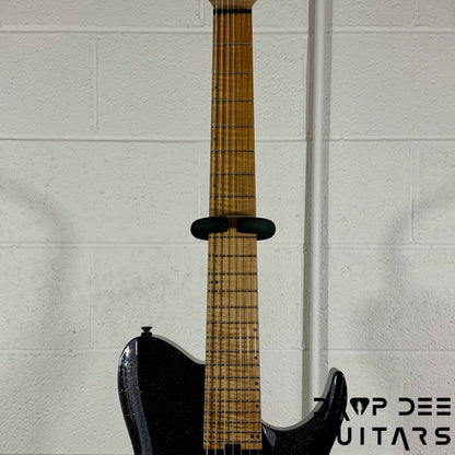 Balaguer USA Series Seraph Modern 7 Baritone 7-String Electric Guitar w/ Case (1024) - Gloss Metallic Black
