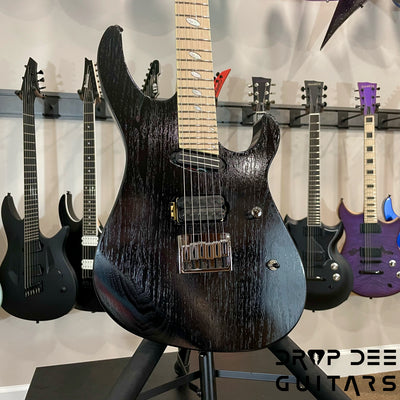 Caparison Horus-WB-FX MF Electric Guitar w/ Bag - Transparent Charcoal Black