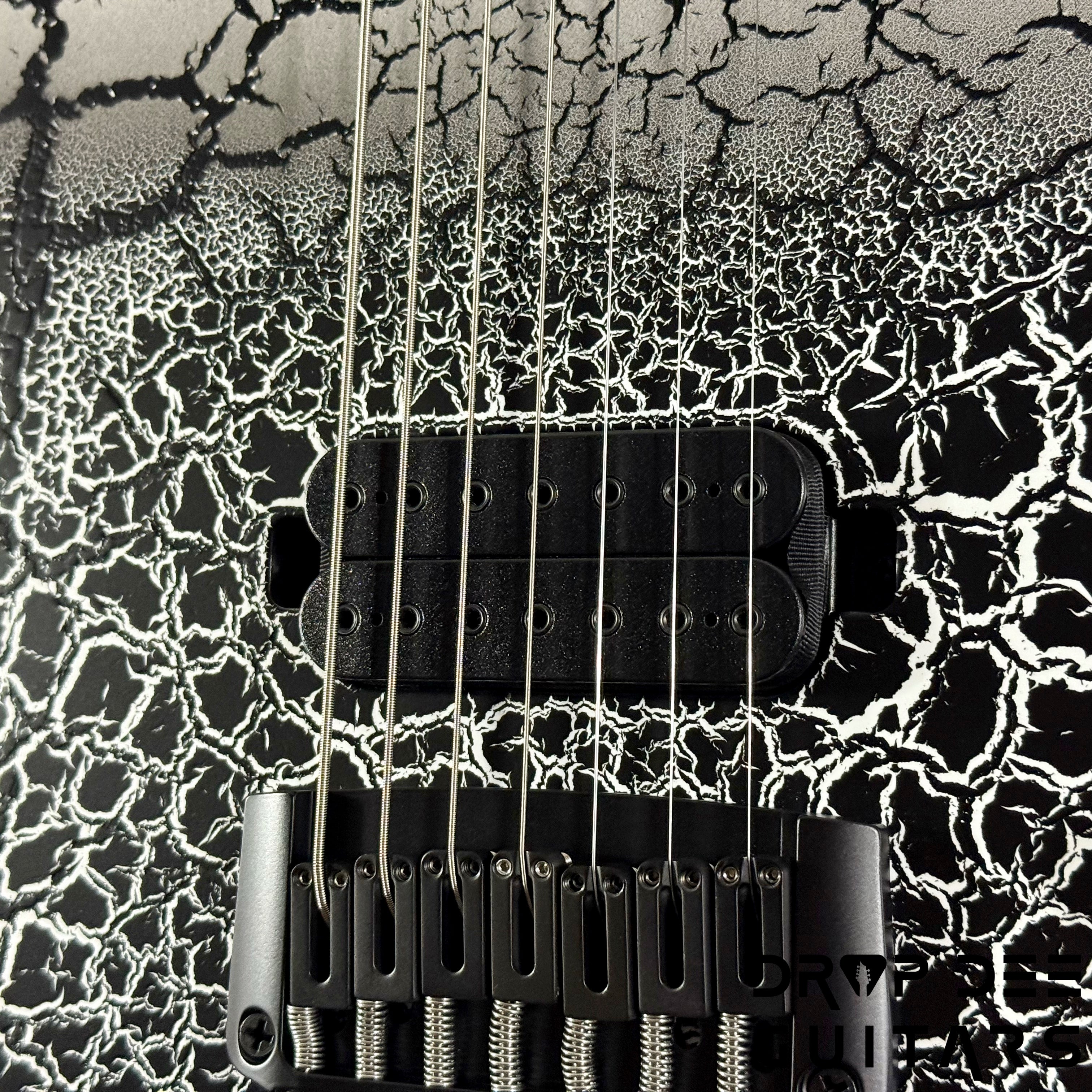 Schecter USA Custom Shop John Browne Signature Zenith 7 Baritone 7-String Electric Guitar w/ Case - Fracture White