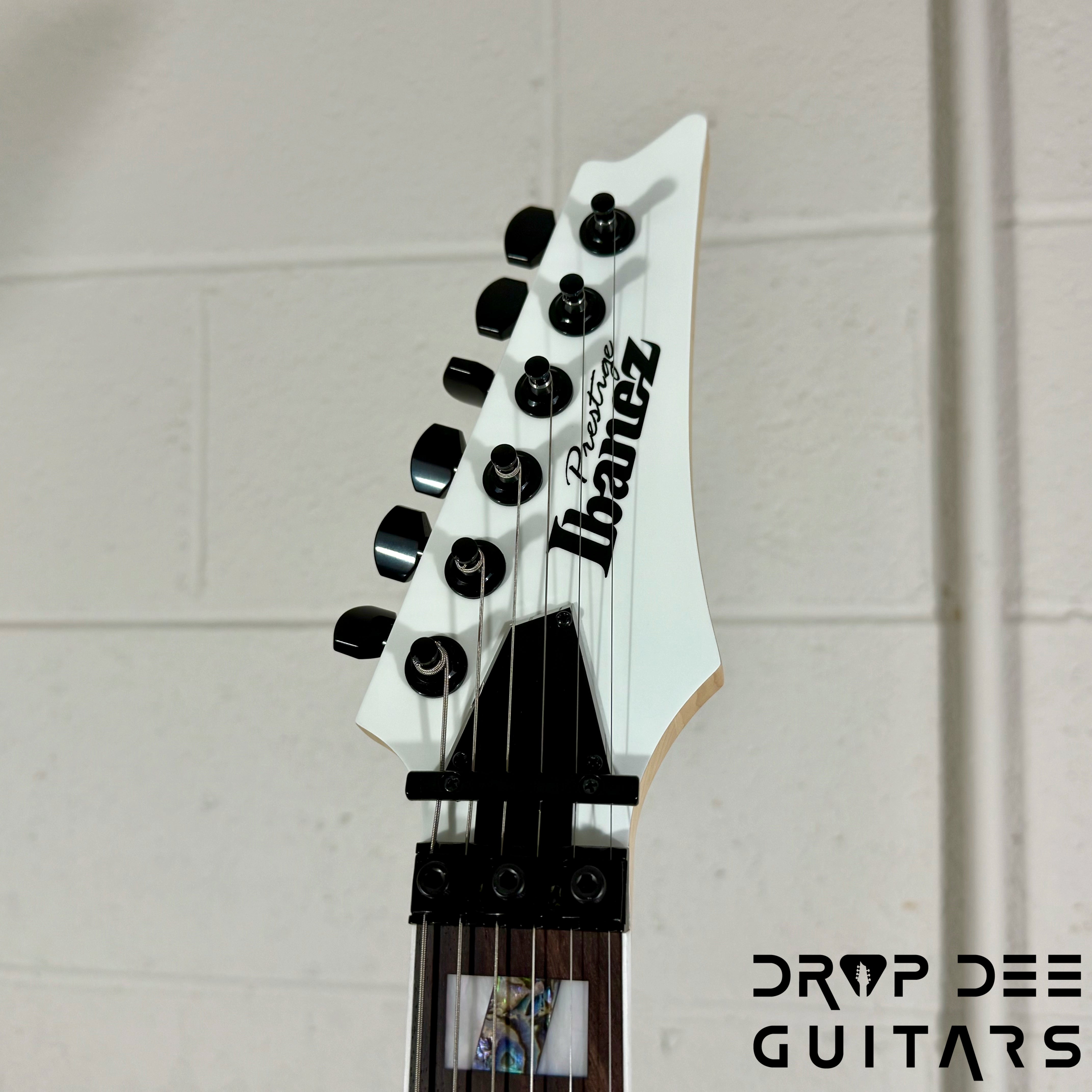 Ibanez Prestige RG653DX Electric Guitar w/ Case - White Flat