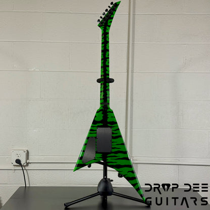 Jackson USA Custom Shop Rhoads RR24 FR Electric Guitar w/ Case - Slime Green Bengal