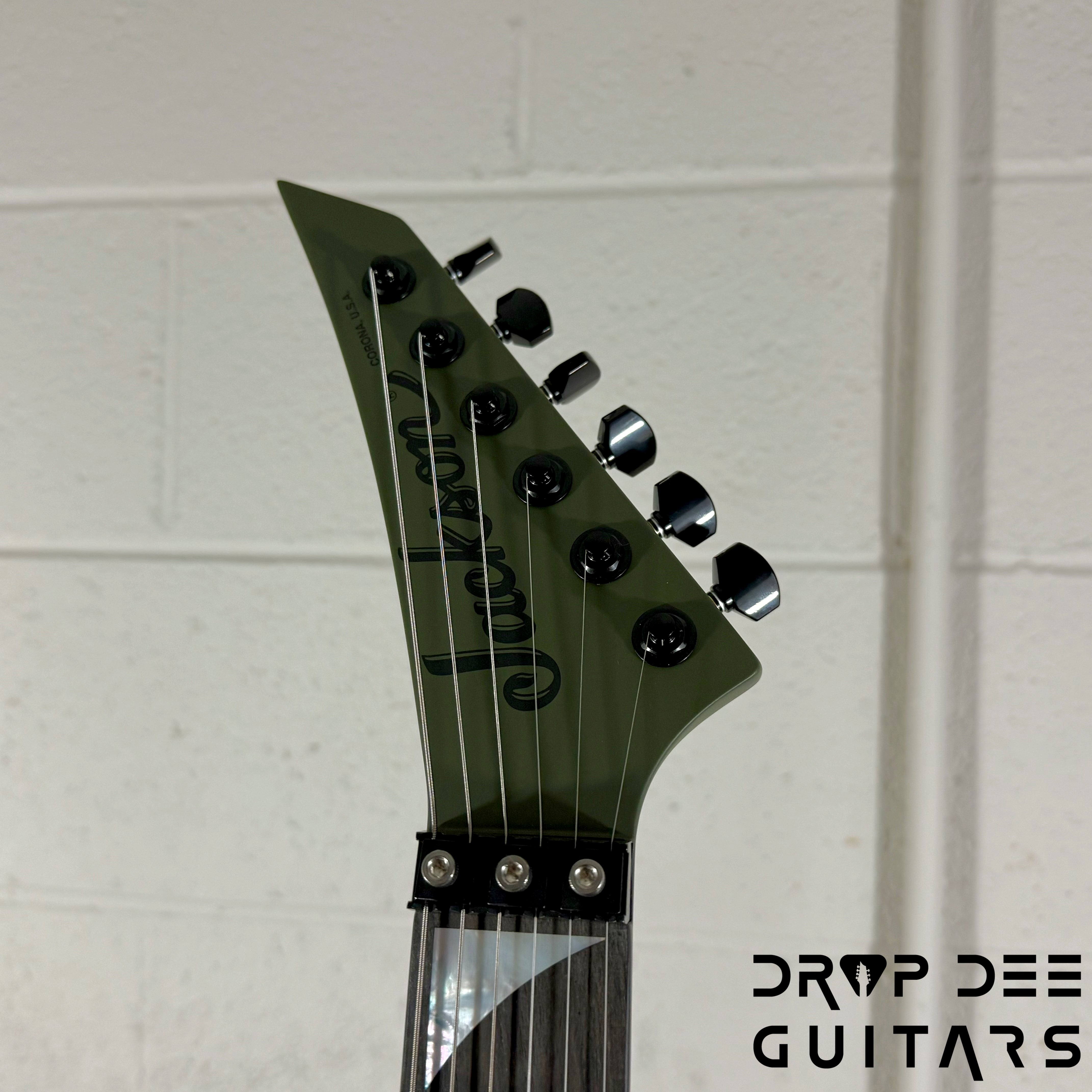 Jackson American Series Rhoads RR24 Electric Guitar w/ Case - Matte Army Drab
