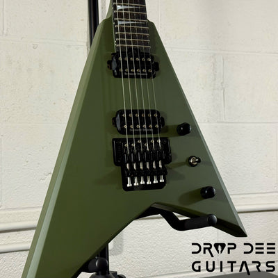 Jackson American Series Rhoads RR24 Electric Guitar w/ Case - Matte Army Drab