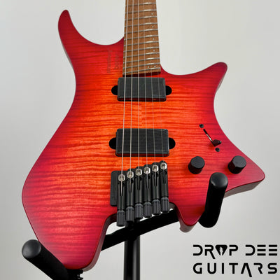 Strandberg Boden Original N2.6 Multiscale Headless Electric Guitar w/ Bag - Sunset Coral Burst Satin
