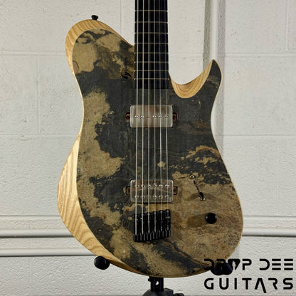 GV Guitars Mercenary Baritone Electric Guitar w/ Case - Stone