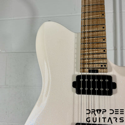 Balaguer USA Series Seraph Modern Electric Guitar w/ Case (424) - Gloss Metallic Jewel White