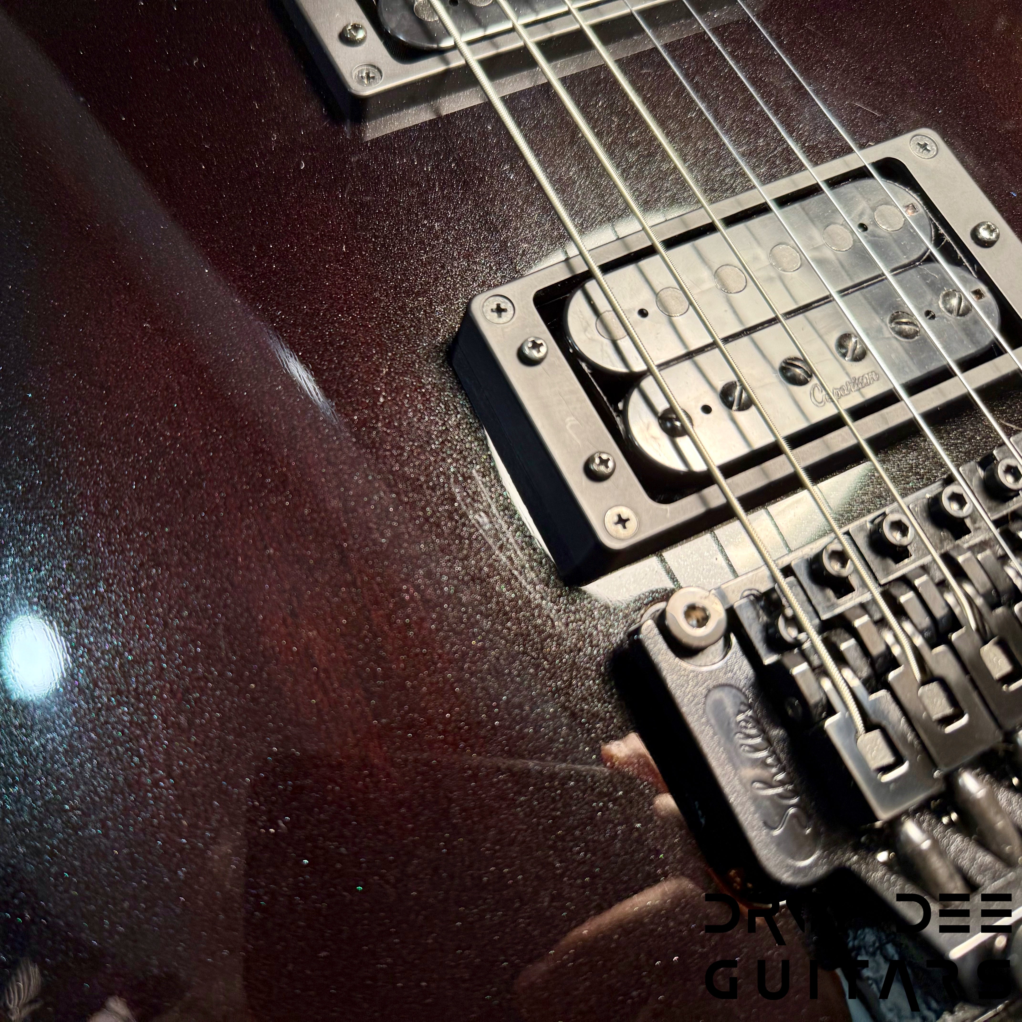 Caparison Dellinger II Prominenace MF Electric Guitar w/ Bag - Trans Spectrum Black