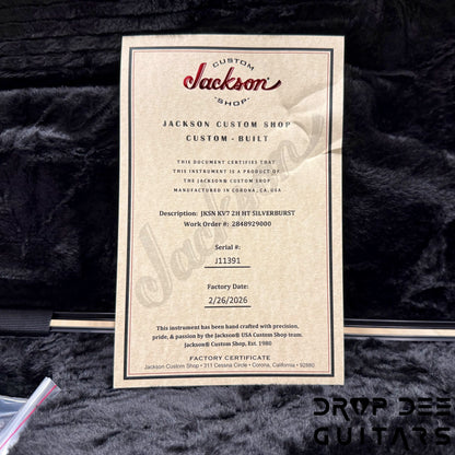 Jackson USA Custom Shop Special Edition King V 7 7-String Electric Guitar w/ Case - Silverburst