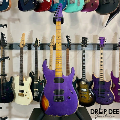 Balaguer Toro USA Heritage Electric Guitar w/ Case - Metallic Purple over Sunburst