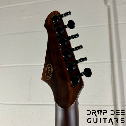 Balaguer DDG Exclusive Select Series Growler Baritone Electric Guitar w/ Bag - See-Thru Two-Tone Black Edge Burst