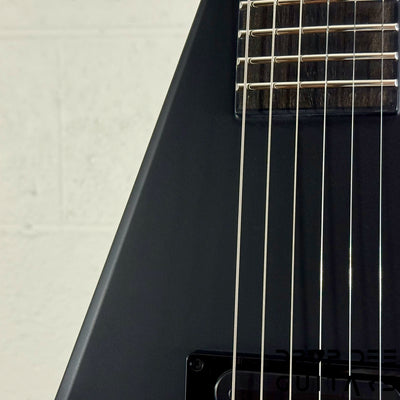 Jackson USA Custom Shop King V 1H TOM Electric Guitar w/ Case - Blackout