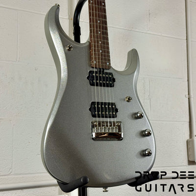 Ernie Ball Music Man JP13 6 Electric Guitar w/ Case - Platinum Silver