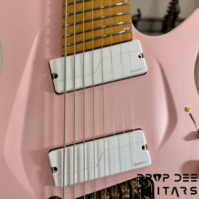 Aristides H/08R Headless Multiscale Electric Guitar w/ Bag - Shell Pink