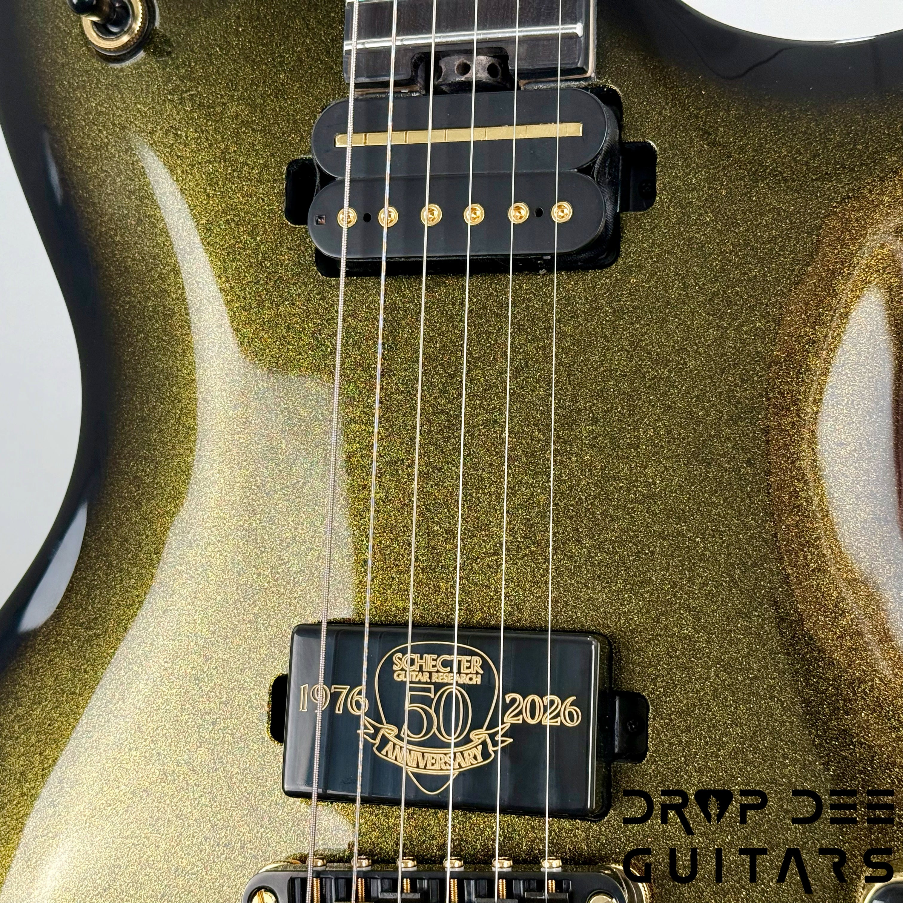 Schecter Diamond Series 50th Anniversary Tempest Electric Guitar - 50th Gold Burst