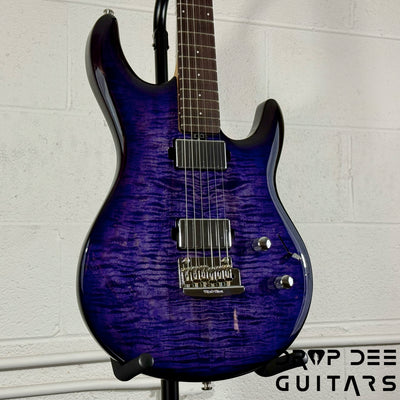 Ernie Ball Music Man Luke 4 HH Electric Guitar w/ Case - Grape Slushie