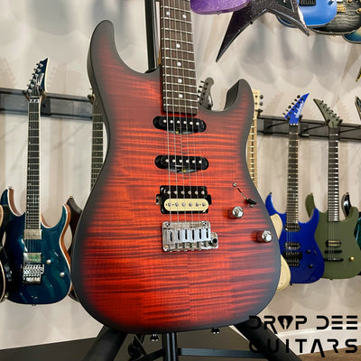 Schecter USA Custom Shop Sunset Custom-II HSS Electric Guitar w/ Case - Tiger Eye Satin