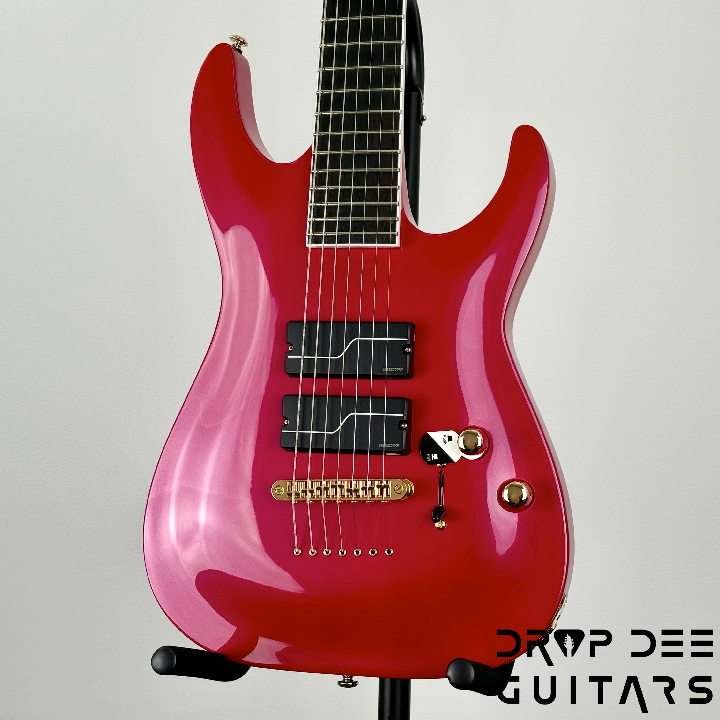 ESP LTD Stephen Carpenter SC-607B Baritone 7-String Electric Guitar w/ Case - Magenta Metallic