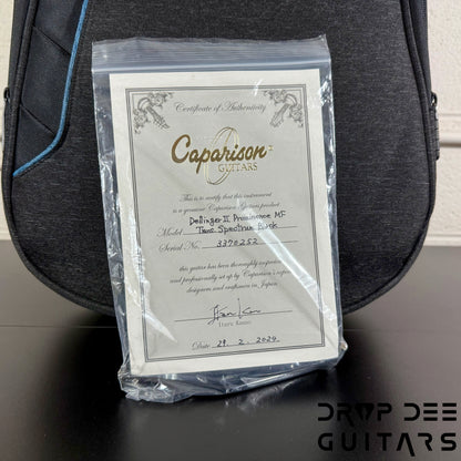 Caparison Dellinger II Prominenace MF Electric Guitar w/ Bag - Trans Spectrum Black