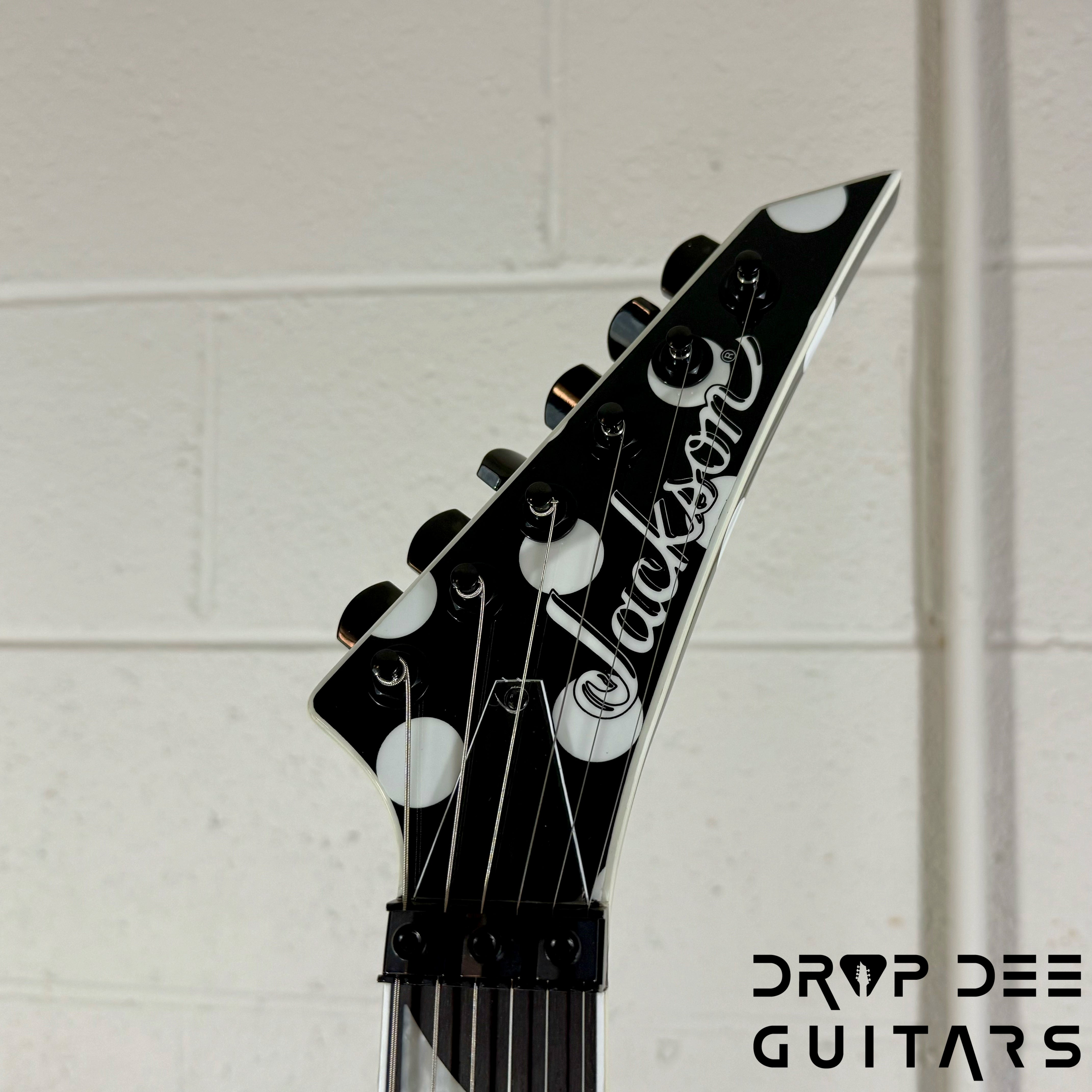Jackson Pro Series Limited Edition Signature Phil Demmel KV King V Electric Guitar w/ Case - Polka Dot