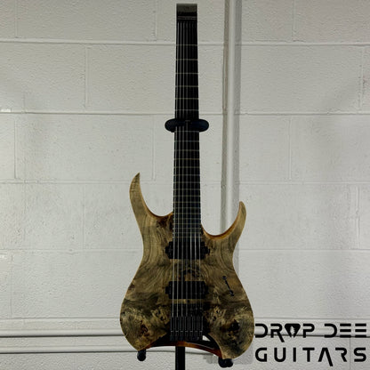 Mayones Hydra Elite 7 7-String Headless Electric Guitar w/ Bag - Natural