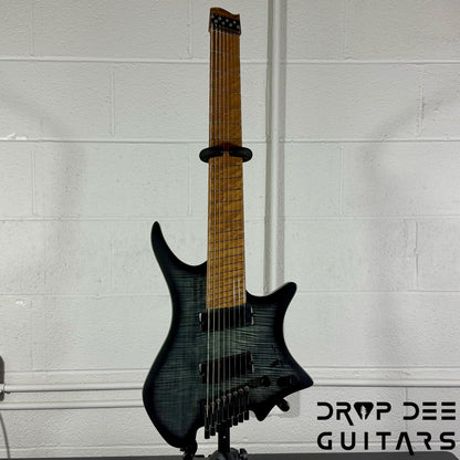 Strandberg Boden Original N2.8 8-String Multiscale Headless Electric Guitar w/ Bag - Black Denim Burst Satin