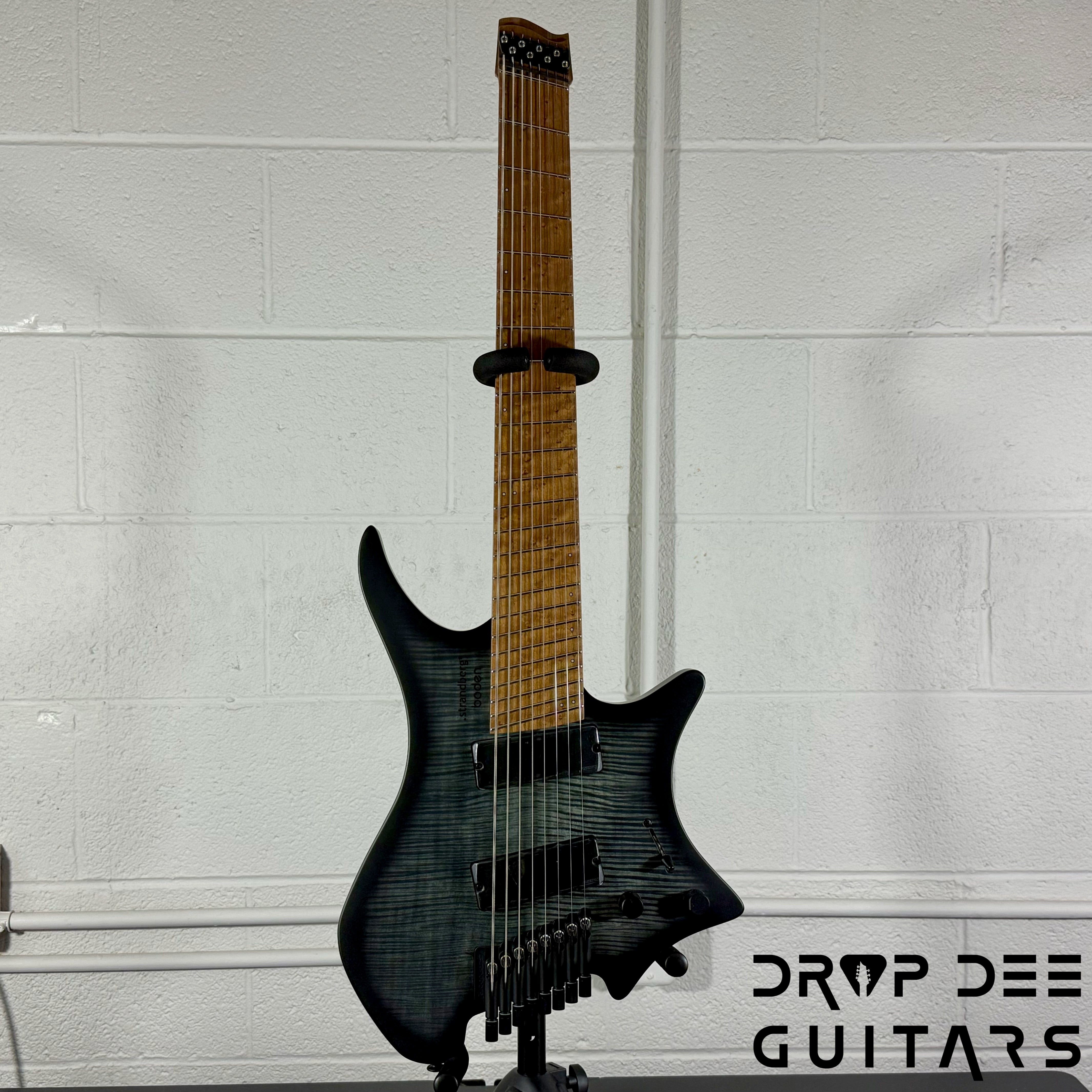 Strandberg Boden Original N2.8 8-String Multiscale Headless Electric Guitar w/ Bag - Black Denim Burst Satin