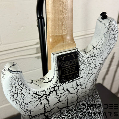 Schecter USA Custom Shop John Browne Signature Zenith 7 Baritone 7-String Electric Guitar w/ Case - Fracture White