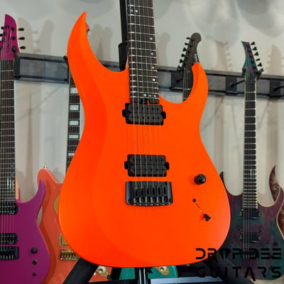 Schecter Custom Shop Sunset Extreme 6 Electric Guitar w/ Case - Neon Orange Satin