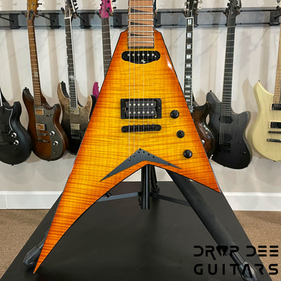 Jackson Custom Shop Randy Rhoads HS Electric Guitar w/ Case - Amber Lager Burst