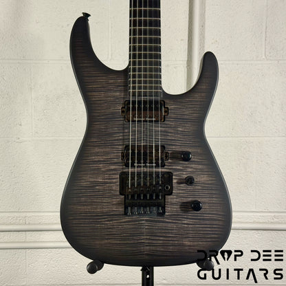 Jackson Custom Shop Soloist FR FMT Electric Guitar w/ Case - Trans Black Burst